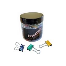 Whitecroft Essentials - foldback clip - 19 mm - assorted colours - pack of 50
