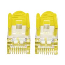 INTELLINET Patchkabel Cat6a-Stecker/Cat7-Rohkabel 0,25m gelb