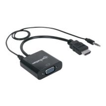 MANHATTAN Konverter HDMI -> VGA St/Bu mit Audio Polybag
