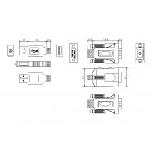 Vision USB to Serial Adaptor - serial adapter - USB