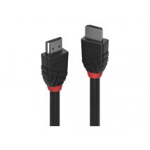 Lindy Black Line HDMI cable with Ethernet - 50 cm