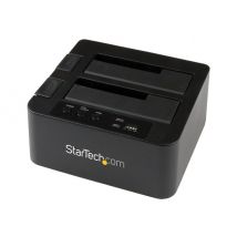 StarTech.com Dual Bay Hard Drive Duplicator, Standalone USB 3.0 (5 Gbps) eSATA to 2.53.5 SATA III HDDSSD ClonerCopier, Hard Drive Docking Station - Hard Disk Cloner - storage controller - SATA 6Gb/s - USB 3.0