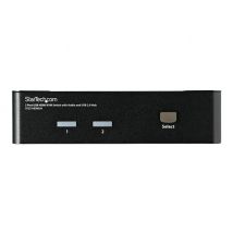 StarTech.com 2 Port USB HDMI KVM Switch with Audio and USB 2.0 Hub - 1080p (1920 x 1200), Hotkey Support - Dual Port Keyboard Video Monitor Switch (SV231HDMIUA) - KVM / audio / USB switch - 2 ports