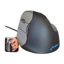 Evoluent VerticalMouse 4 Left - vertical mouse - USB - grey, silver