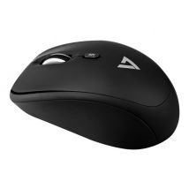 V7 MW100-1E - mouse - 2.4 GHz - black
