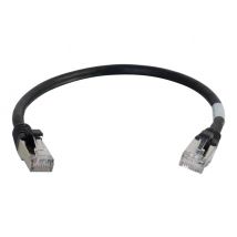 C2G Cat6a Booted Shielded (STP) Network Patch Cable - patch cable - 2 m - black