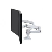 Ergotron LX Dual Side-by-Side Arm mounting kit - Constant Force Technology - for 2 LCD displays - white