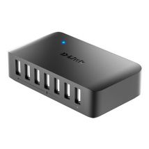 D-Link DUB-H7    7-Port USB2 Hub mit Netzteil        schwarz retail