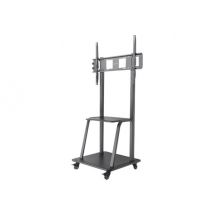Manhattan TV & Monitor Mount, Trolley Stand, 1 screen, Screen Sizes: 37-100", Black, VESA 200x200 to 800x600mm, Max 150kg, LFD, Lifetime Warranty cart - for TV / AV System - black