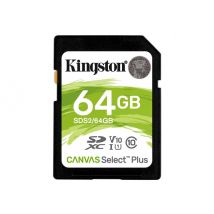 Kingston Canvas Select Plus - flash memory card - 64 GB - SDXC UHS-I