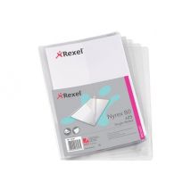 Rexel Nyrex - document wallet - for A4 - clear (pack of 25)
