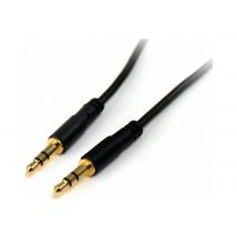 Startech 6 ft Slim 3.5mm Stereo Audio Cable - M/M - 3.5mm Male to Male Audio Cable for your Smartphone, Tablet or MP3 Player (MU6MMS) - audio cable - 1.8 m