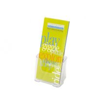 Deflecto Docuholder literature holder - for 1/3 A4 - Crystal Clear