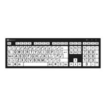 LogicKeyboard XL Print NERO - keyboard - Europe - black on white Input Device