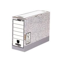 Bankers Box System - box file - for A4, Folio - grey