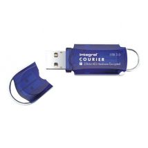 Integral Courier FIPS 197 Encrypted USB 3.0 - USB flash drive - 64 GB