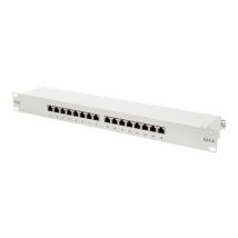 DIGITUS Patchpanel 1HE 16-Port Cat6  geschirmt schwarz
