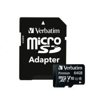 Verbatim Premium - flash memory card - 64 GB - microSDXC UHS-I