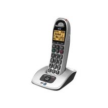 BT Big Button Twin 4000 - cordless phone with caller ID/call waiting + additional handset - 3-way call capability