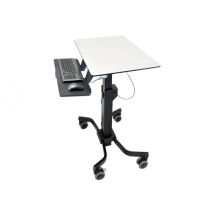 Ergotron TeachWell Mobile Digital Workspace cart - Constant Force Technology - for notebook / keyboard / mouse - graphite grey