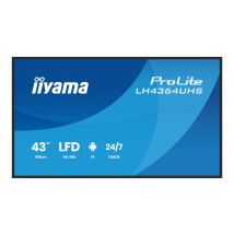 iiyama ProLite LH4364UHS-B1AG 43" Class (42.5" viewable) LED-backlit LCD display - 4K - for digital signage