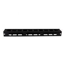 StarTech.com 1U Horizontal Finger Duct Rack Cable Management Panel with Cover - Server Rack Cable Duct - Rack Cable Organizer / Manager (CMDUCT1UX) - rack cable management panel - 1U