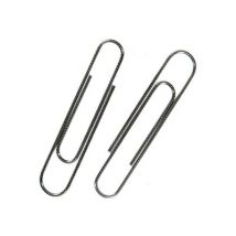 Whitecroft Essentials - paper clips - giant - 73 mm - silver - pack of 100