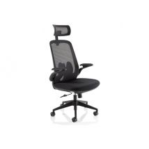 Dynamic Sigma - chair - fabric, mesh fabric - black