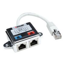 INTELLINET Verteiler RJ45 2-Port FTP                 silber