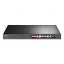 TP-Link TL-SL1218MP - switch - 16 ports - unmanaged - rack-mountable