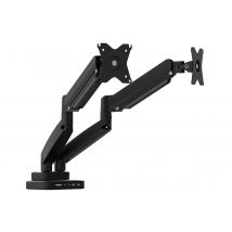 j5create JTSA302 mounting kit - for 2 LCD displays - ergonomic, dual, with docking station - black