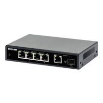 INTELLINET 5-Port Gigabit PoE+ Switch 1SFP91W