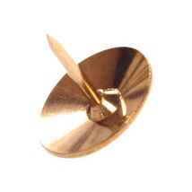 Whitecroft Essentials - thumbtacks - 9.5 mm - brass - pack of 10 x 100