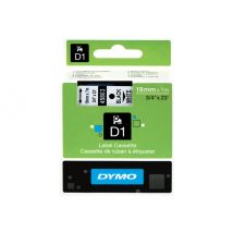 DYMO D1 - tape - glossy - 1 cassette(s) - Roll (1.9cm x 7m)