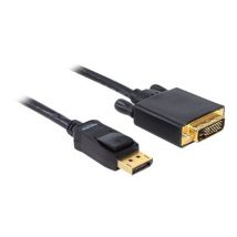 DELOCK Displayport Kabel DP -> DVI(24+1) St/St 2.00m schwarz