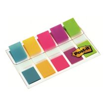Post-it Index 683-5CB - index flags with dispenser - 12 x 43 mm - 100 sheets (5 x 20)