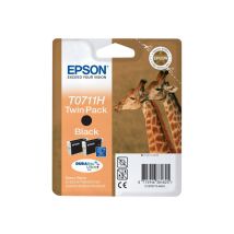 Epson T0711 Twin Pack - 2-pack - high capacity - black - original - ink cartridge