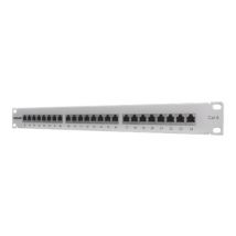 INTELLINET Patchpanel 1HE 24-Port Cat6  FTP grau