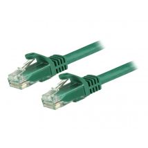 StarTech.com 5m CAT6 Ethernet Cable, 10 Gigabit Snagless RJ45 650MHz 100W PoE Patch Cord, CAT 6 10GbE UTP Network Cable w/Strain Relief, Green, Fluke Tested/Wiring is UL Certified/TIA - Category 6 - 24AWG (N6PATC5MGN) - patch cable - 5 m - green