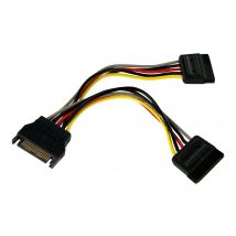 StarTech 6in SATA Power Y Splitter Cable Adapter - M/F - Power splitter - SATA power (M) to SATA power (F) - 6 in - PYO2SATA - power splitter - SATA power to SATA power - 15.2 cm
