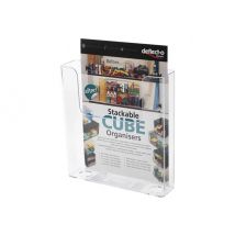 Deflecto literature holder - for 1/3 A4 - Crystal Clear