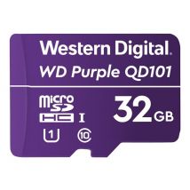 WD Purple SC QD101 WDD032G1P0C - flash memory card - 32 GB - microSDHC