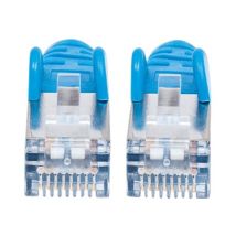 INTELLINET Patchkabel Cat6a-Stecker/Cat7-Rohkabel 0,25m blau