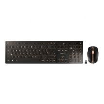 CHERRY DW 9100 SLIM - keyboard and mouse set - QWERTY - UK - black/bronze Input Device