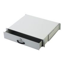 DIGITUS Schublade 2HE 483mm          grau abschließbar
