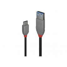 Lindy Black Line - USB-C cable - USB-C to USB Type A - 15 cm
