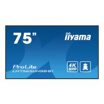 iiyama ProLite LH7565UHSB-B1 75" Class (74.5" viewable) LED-backlit LCD display - 4K - for digital signage