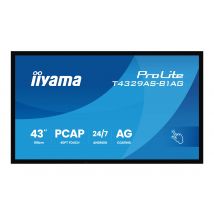 iiyama ProLite T4329AS-B1AG 43" Class (42.5" viewable) LED-backlit LCD display - 4K - for digital signage