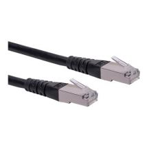 ROLINE Patchkabel Kat.6 PiMF schwarz 1m