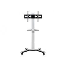 B-TECH XRTROLLEY stand - for flat panel - trolley - black & silver